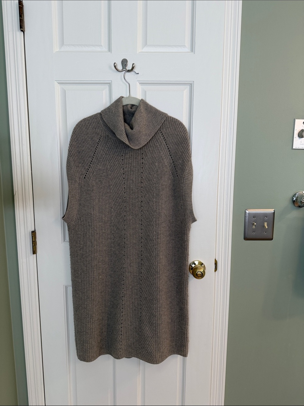 Vince Sleeveless Cowl Neck Tunic in Taupe